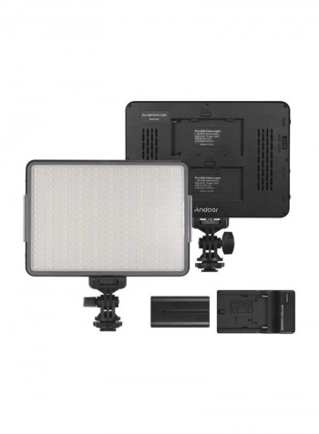 Photography LED Light Panel 17.5x2x12.5centimeter Black/Yellow/Orange