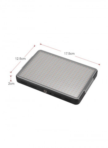 Photography LED Light Panel 17.5x2x12.5centimeter Black/Yellow/Orange