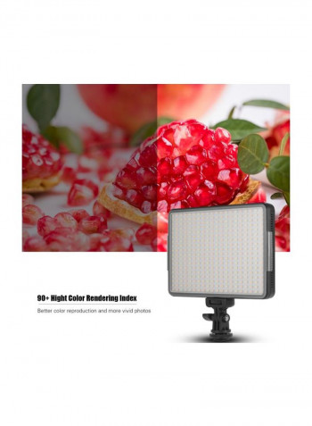 Photography LED Light Panel 17.5x2x12.5centimeter Black/Yellow/Orange
