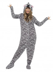 Hooded Zebra Costume L
