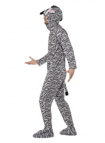 Hooded Zebra Costume M