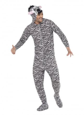Hooded Zebra Costume M