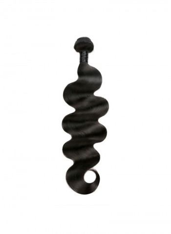 7-Piece Wavy Hair Extension Set Black