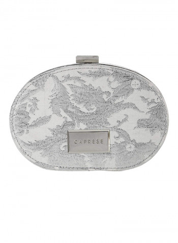 Polyester Blend Clutch CHTROMDSIL Silver