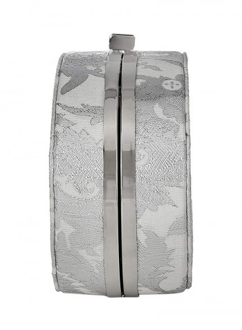 Polyester Blend Clutch CHTROMDSIL Silver