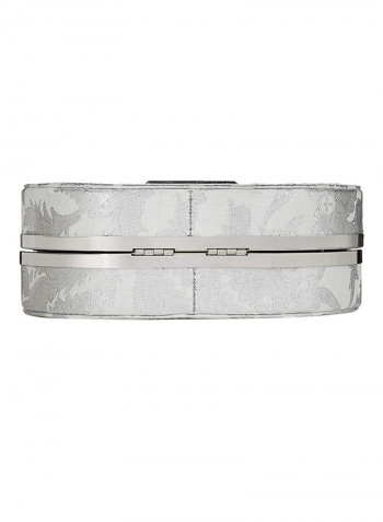 Polyester Blend Clutch CHTROMDSIL Silver