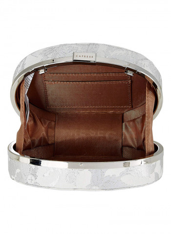 Polyester Blend Clutch CHTROMDSIL Silver