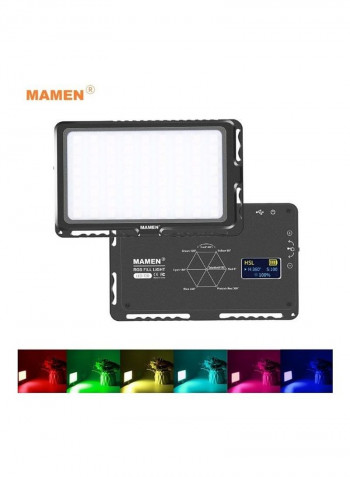 LED Video Light With Lighting Effects And Built In Battery Black/White
