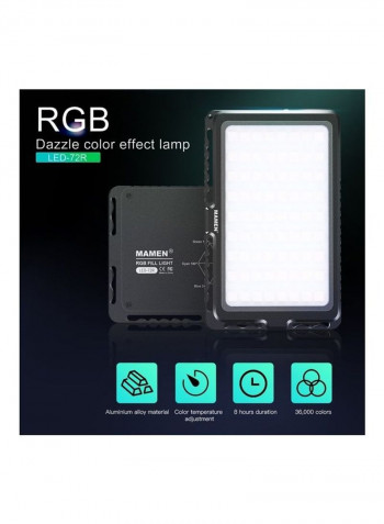LED Video Light With Lighting Effects And Built In Battery Black/White