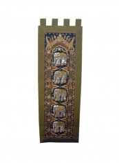 Burmese Wall Hanging Multicolour 15X50centimeter