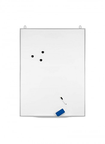 Magnetic Dry Erase Board White/Grey