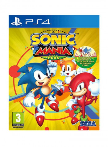 Sonic Mania Plus (Intl Version) With DualShock 4 Wireless Controller - Adventure - PlayStation 4 (PS4)