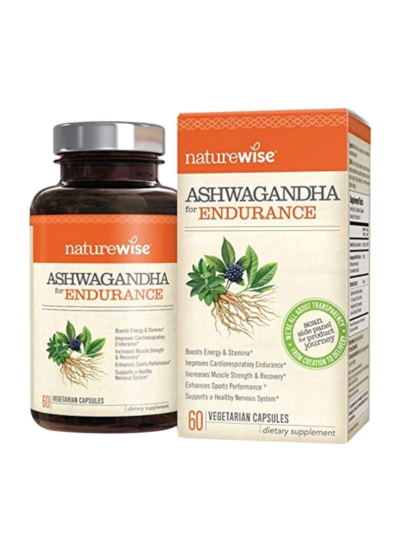Ashwagandha For Endurance Dietary Supplement - 60 Capsules