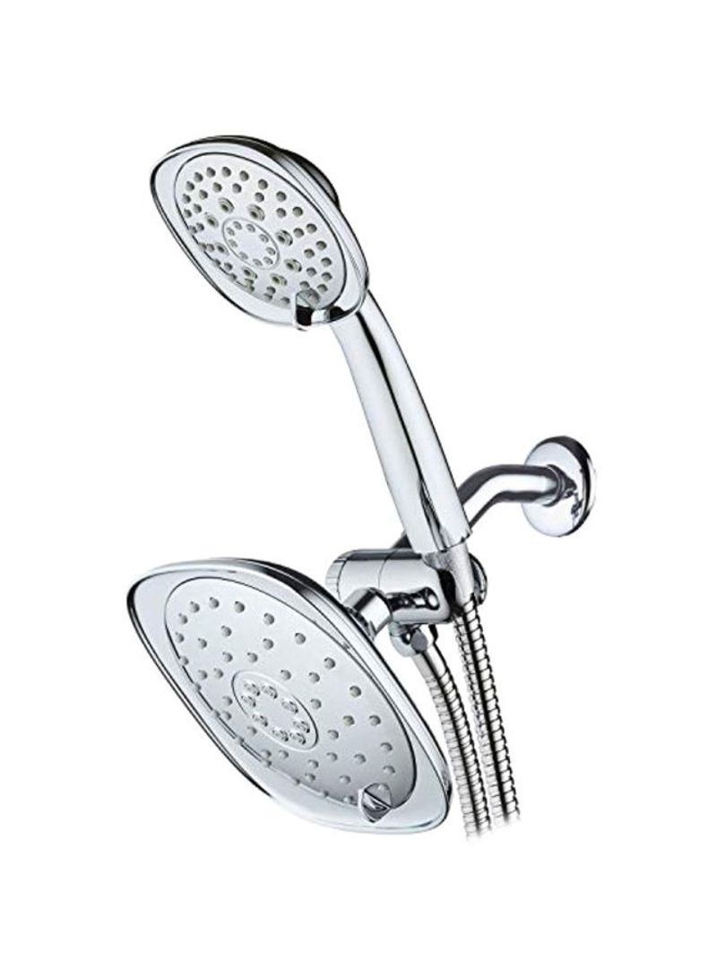 Shower Head With Handheld Shower Silver 10x8x4inch