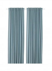 2-Piece Window Curtain Set Blue 145x300centimeter