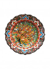 Arabic Handmade Wall Hanging Plate Multicolour 30centimeter