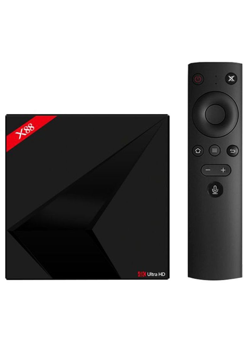 X88 Android Ultra HD Media Player Set Top Box V4779 Black