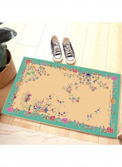 1 Piece Rug Anti-Skidding Flower Print Soft Living Room Bedroom Floor Mat multicolour 80*180 (W*L)cmcm