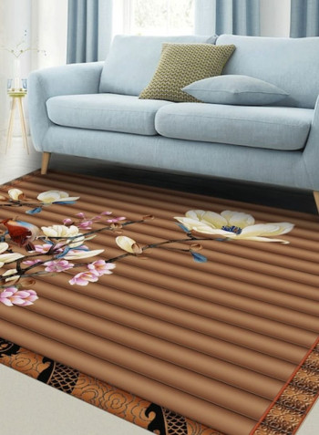 1 Piece Rug Anti-Skidding Flower Print Soft Living Room Bedroom Floor Mat multicolour 80*180 (W*L)cmcm