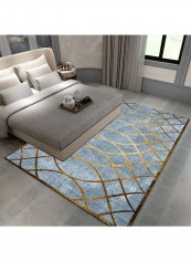 Nordic Style Carpet Grey/Gold 80x180cm