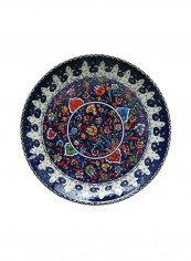 Arabic Handmade Wall Hanging Plate Multicolour 30centimeter
