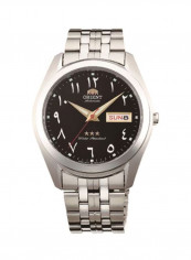 Men's Orient Black Dial Stainless Steel Analog Watch OW-SAB0D005B