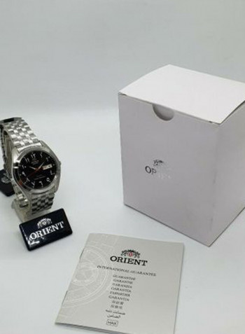 Men's Orient Black Dial Stainless Steel Analog Watch OW-SAB0D005B