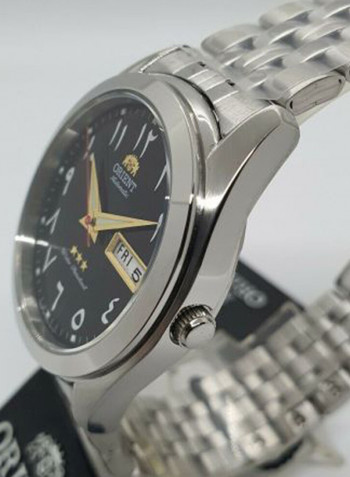 Men's Orient Black Dial Stainless Steel Analog Watch OW-SAB0D005B