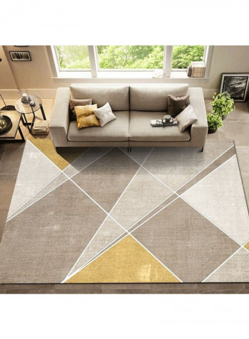 Classic Anti-Slip Geometric Pattern Living Room Carpet Multicolour 80 x 180cm