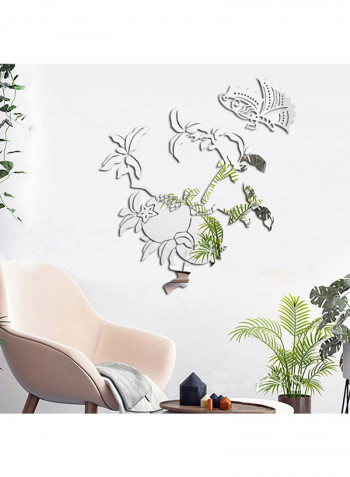 Fruit Plant Pattern Wall Sticker Silver