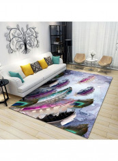 Printed Floor Rug Multicolour 80x180cm