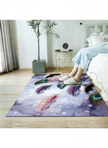 Printed Floor Rug Multicolour 80x180cm