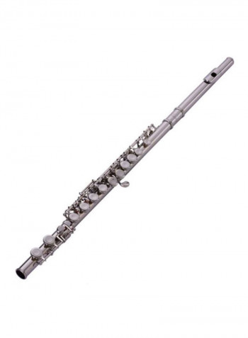 16-Hole Silver Plated Flute With Box