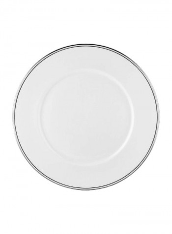 Platinum Bone Service Plate White 10.75inch