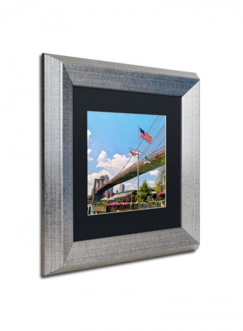 Brooklyn Bridge 3 Wall Art Multicolour 11 x 11inch