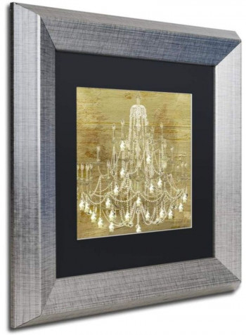Dancing On The Ceiling II Silver Framed Wall Art Multicolour 11 x 11inch