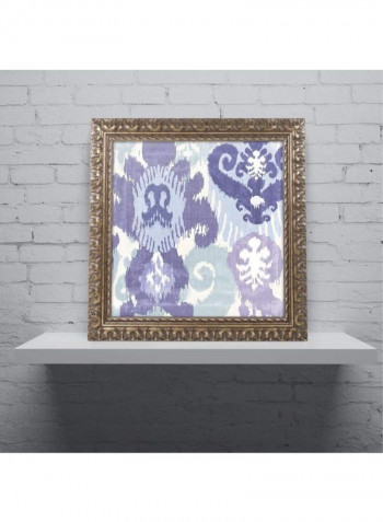 Blue Curry I Wall Art White/Blue 11 x 11inch