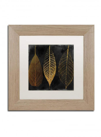 Fallen Gold Ornate Frame I Framed Wall Art Multicolour 11 x 11inch