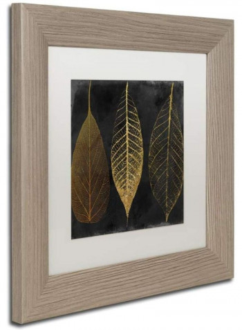 Fallen Gold Ornate Frame I Framed Wall Art Multicolour 11 x 11inch