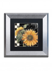 Late Summer II Silver Framed Wall Art Multicolour 11 x 11inch