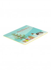 Welsh Corgi Cardigan Christmas Kitchen Mat Multicolour 11 x 11inch