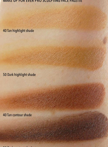 4-In-1 Pro Sculpting Face Contouring Palette 40 Tan