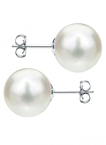 925 Sterling Silver Pearl Stud Earrings
