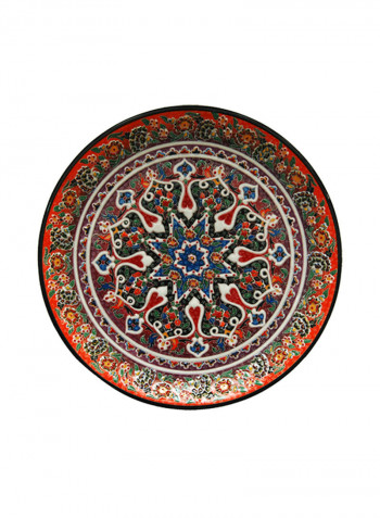 Arabic Handmade Wall Hanging Plate Multicolour 30centimeter