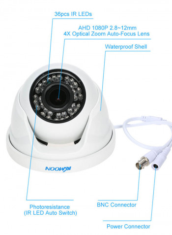 AHD Dome Waterproof Home Security CCTV Camera with PAL System