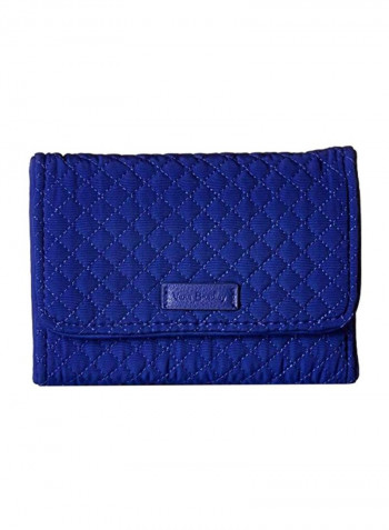 Iconic RFID Riley Compact Clutch Gage Blue