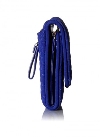 Iconic RFID Riley Compact Clutch Gage Blue