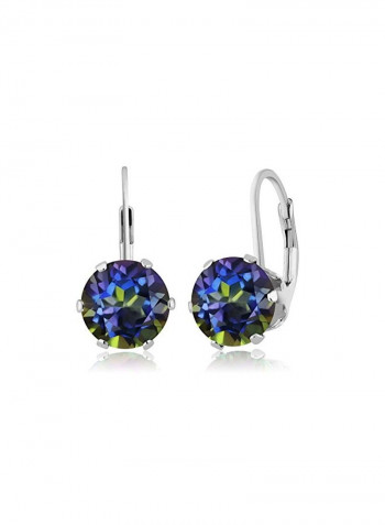 925 Sterling Silver Mystic Topaz Studded Studs Earrings