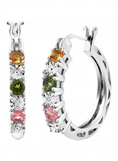 925 Sterling Silver Tourmaline Hoop Earrings reviews 925 Sterling Silver Tourmaline Hoop Earrings