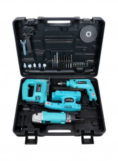 Electric Drill Kit Set Blue/Black